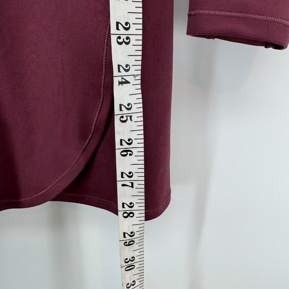 Athleta Girl Chit Chat Long Sleeve Dress-Color Aubergine Size L/12 - Picture 7 of 7